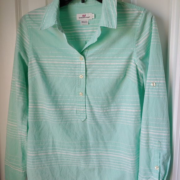 Vineyard Vines Button Down Collar Roll Tab Sleeve - Picture 4 of 8